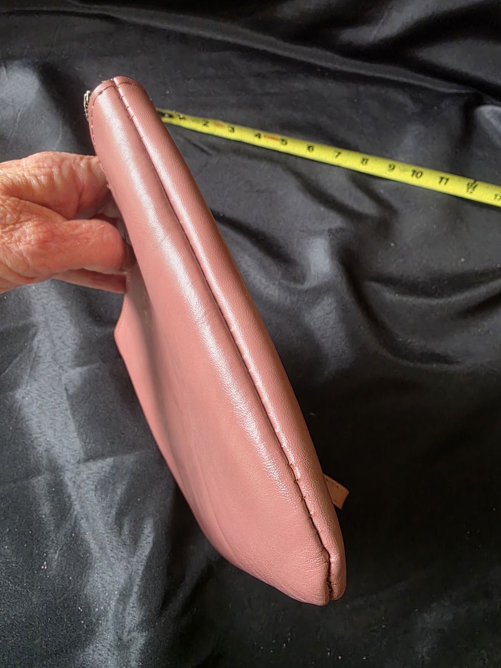 Patricia Nash Mauve Floral Embossed Wristlet Clutch - Picture 6 of 8